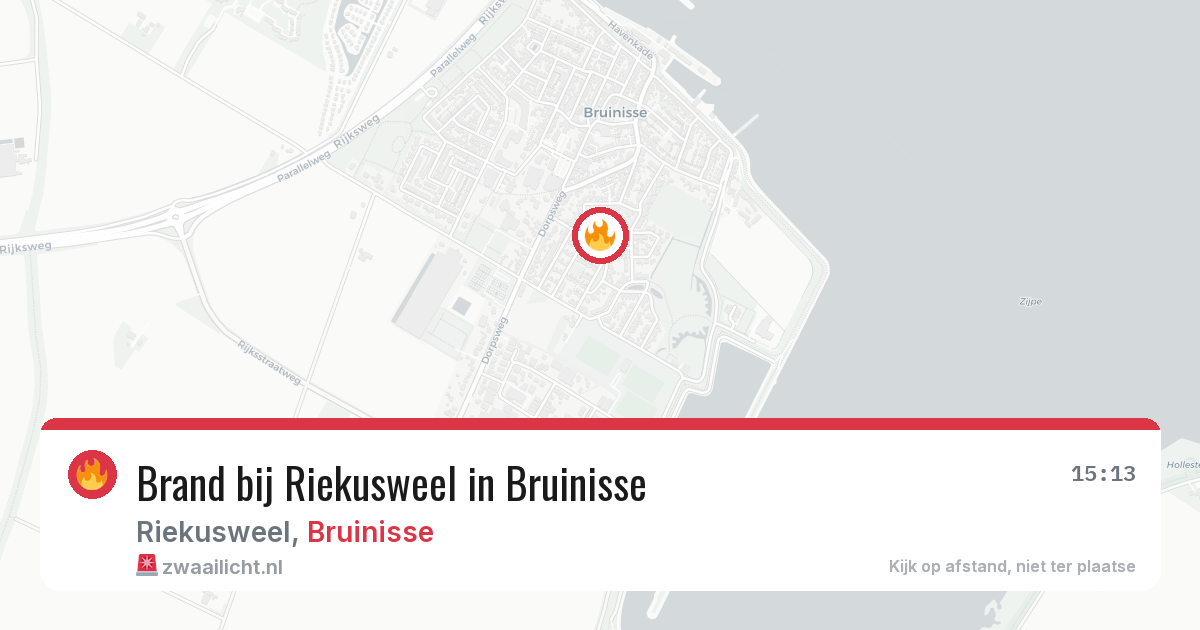 Brand bij Riekusweel in Bruinisse — 2 aug 2026