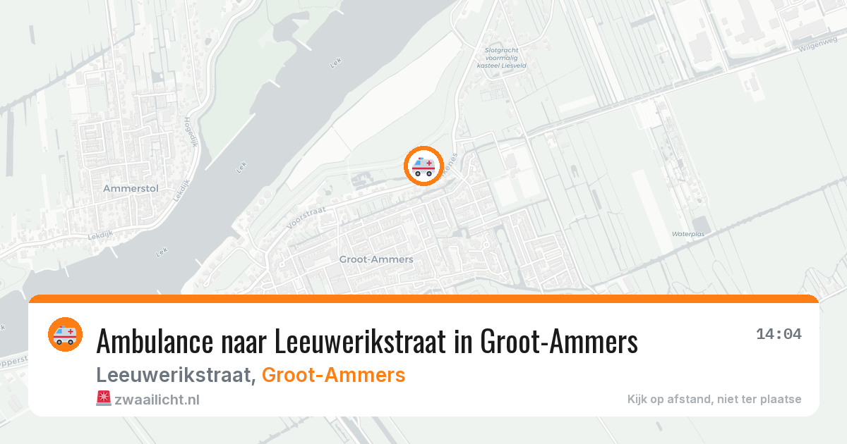 Ambulance naar Leeuwerikstraat in Groot-Ammers — 13 jun 2026
