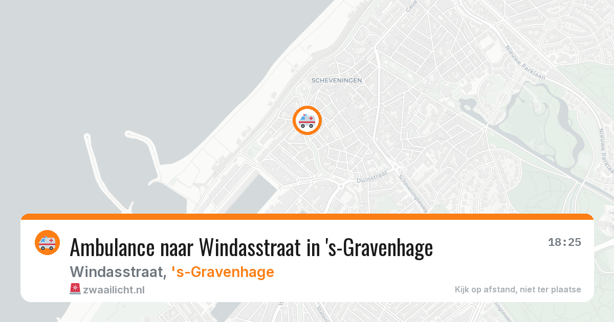 Ambulance naar Windasstraat in 's-Gravenhage — 19 mei 2026