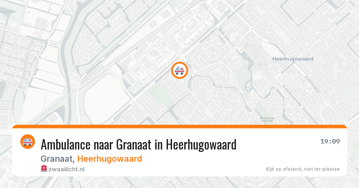 Ambulance naar Granaat in Heerhugowaard — 16 mrt 2026