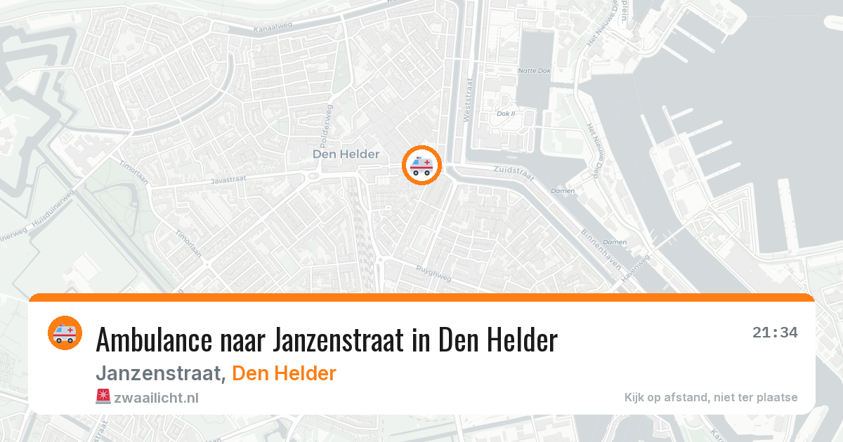 Ambulance naar Janzenstraat in Den Helder — 25 mrt 2026