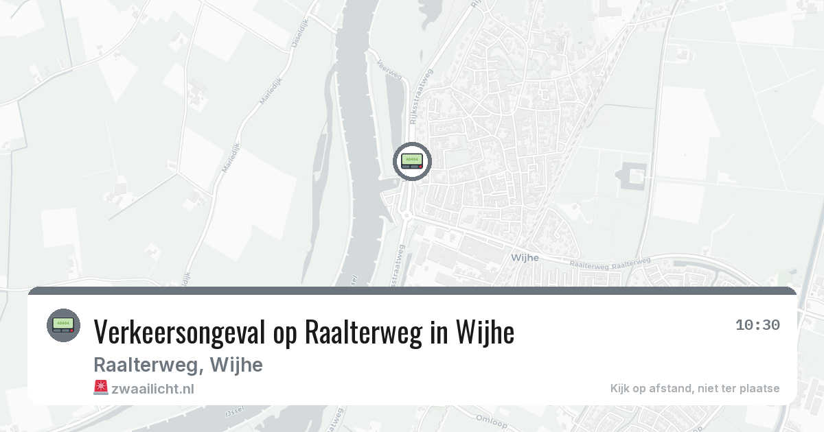 Verkeersongeval op Raalterweg in Wijhe — 30 jan 2026