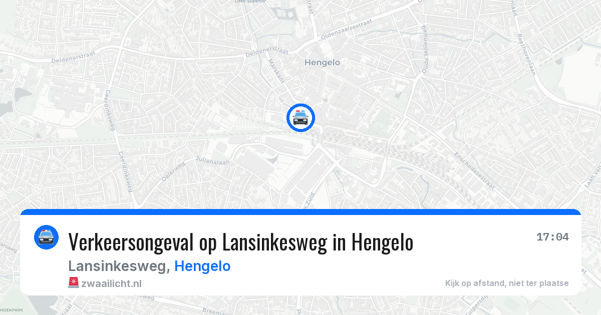 Verkeersongeval op Lansinkesweg in Hengelo — 21 jan 2026