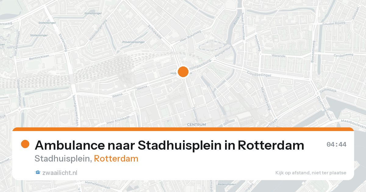 Ambulance naar Stadhuisplein in Rotterdam — 31 jan 2026