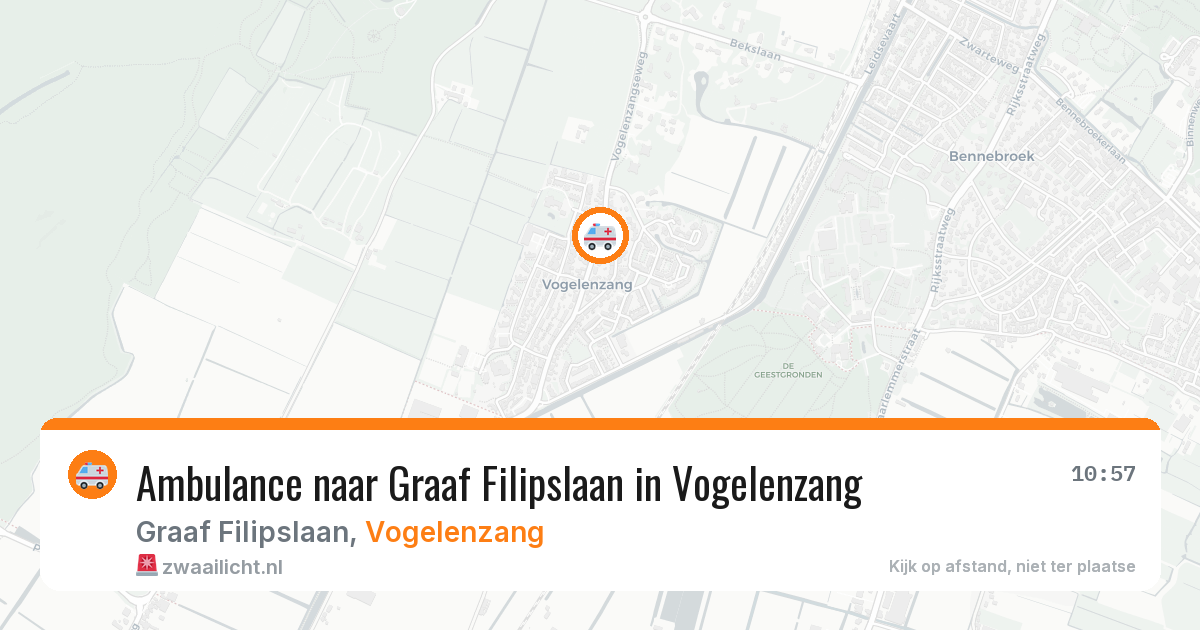 Ambulance naar Graaf Filipslaan in Vogelenzang — 25 apr 2026