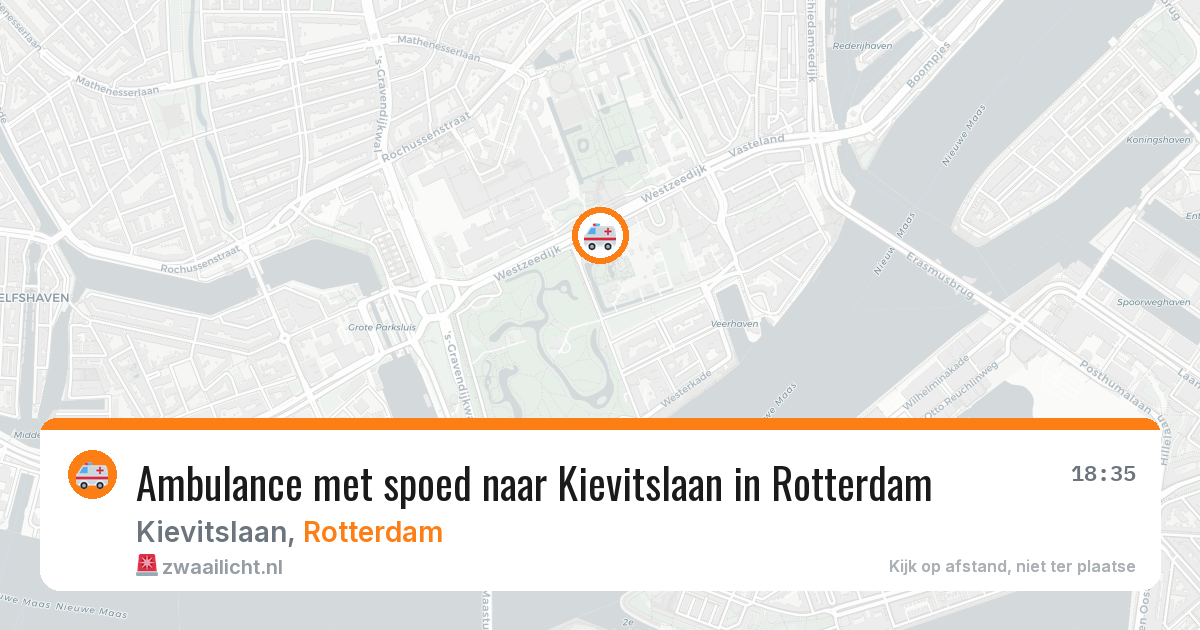 Ambulance met spoed naar Kievitslaan in Rotterdam — 12 apr 2026