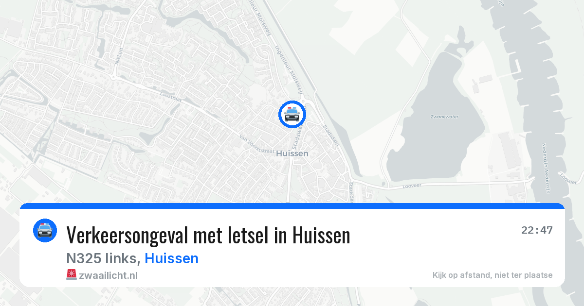 Verkeersongeval met letsel in Huissen — 31 jul 2026