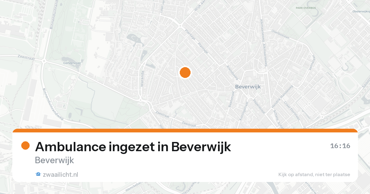 Ambulance ingezet in Beverwijk — 18 aug 2026