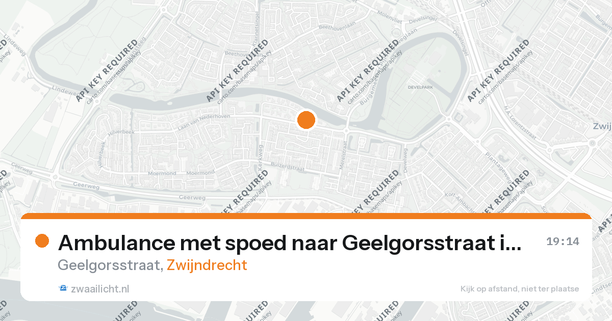 Ambulance met spoed naar Geelgorsstraat in Zwijndrecht — 26 aug 2026