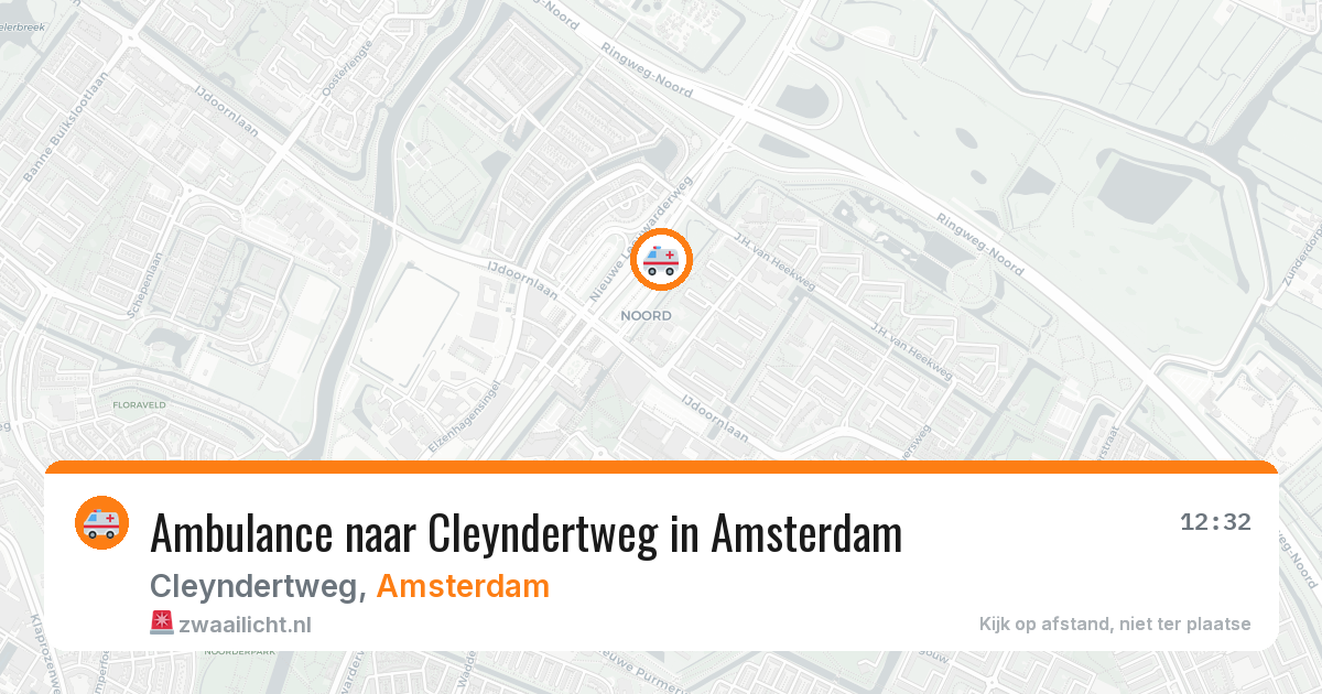 Ambulance naar Cleyndertweg in Amsterdam — 13 mei 2026