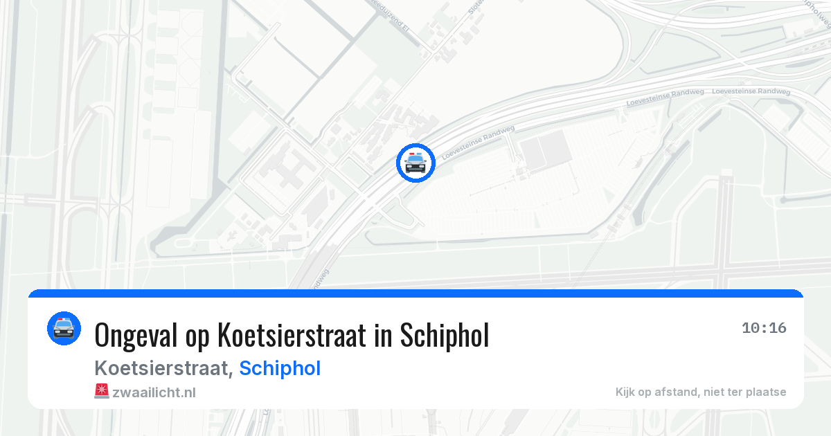 Ongeval op Koetsierstraat in Schiphol — 25 jun 2026