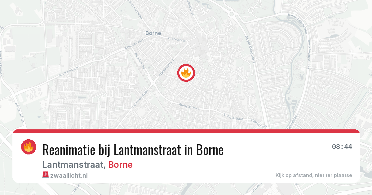 Reanimatie bij Lantmanstraat in Borne — 12 jun 2026