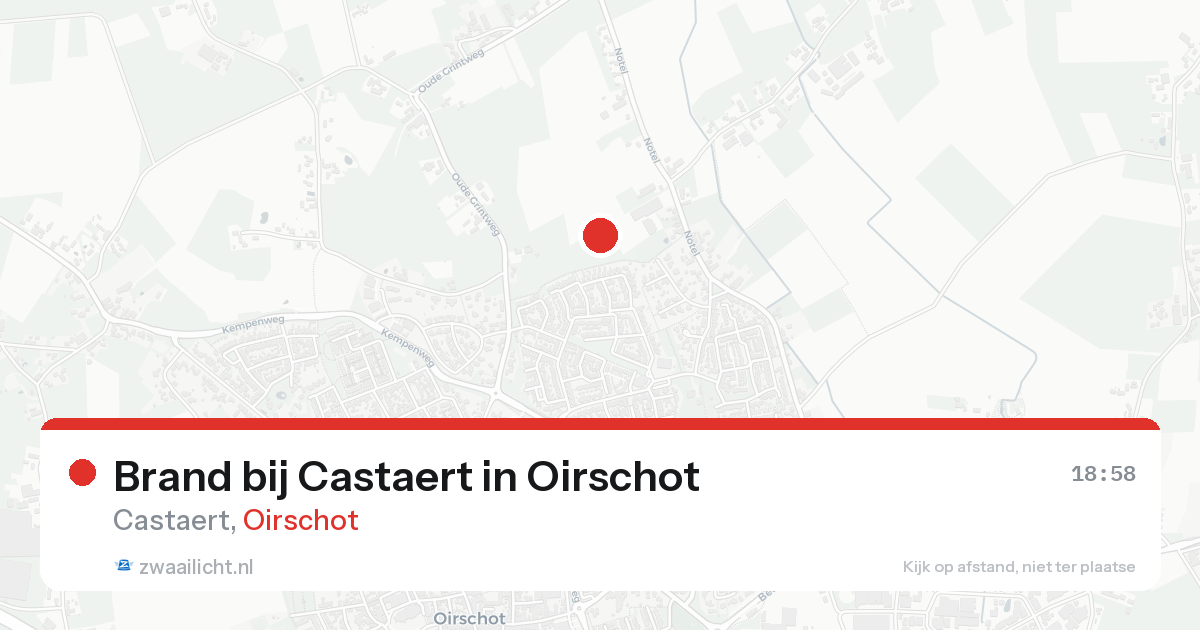 Brand bij Castaert in Oirschot — 20 aug 2026