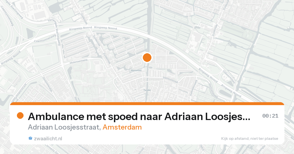 Ambulance met spoed naar Adriaan Loosjesstraat in Amsterdam — 31 jan 2026