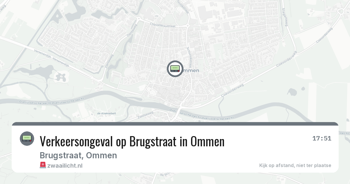 Verkeersongeval op Brugstraat in Ommen — 11 jul 2026