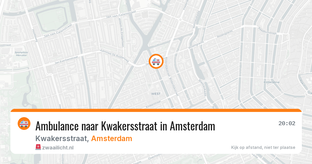 Ambulance naar Kwakersstraat in Amsterdam — 23 jun 2026