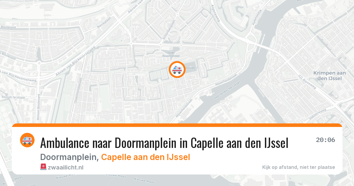 Ambulance naar Doormanplein in Capelle aan den IJssel — 17 jul 2026