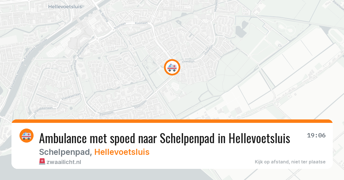 Ambulance met spoed naar Schelpenpad in Hellevoetsluis — 7 mei 2026