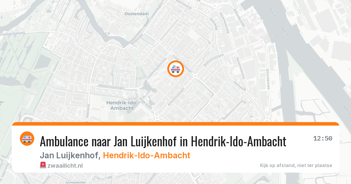 Ambulance naar Jan Luijkenhof in Hendrik-Ido-Ambacht — 10 jun 2026