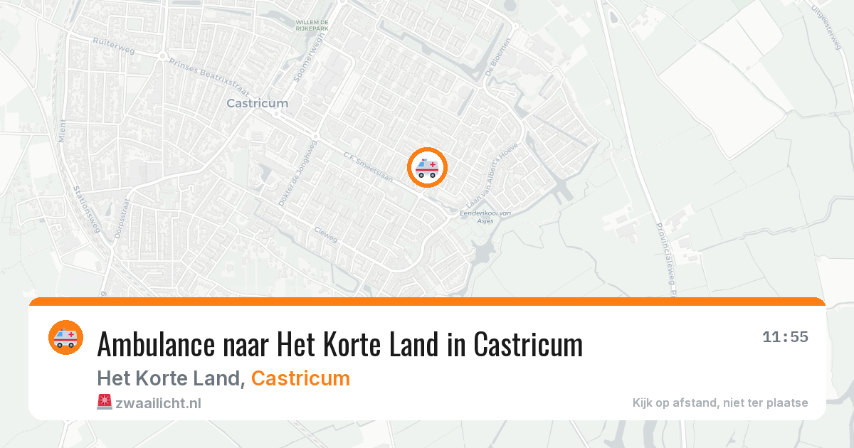 Ambulance naar Het Korte Land in Castricum — 2 apr 2026