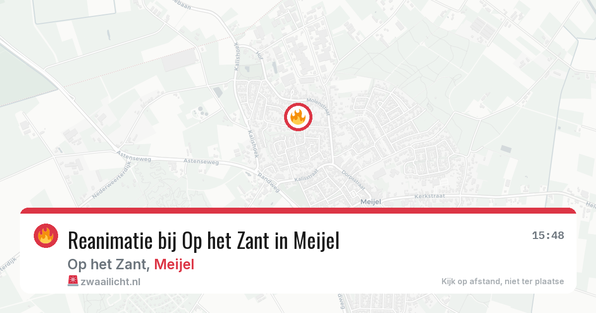 Reanimatie bij Op het Zant in Meijel — 5 mei 2026