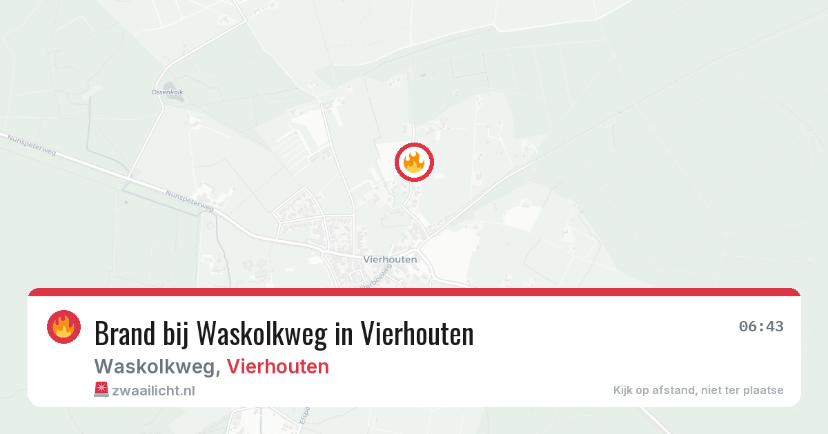 Brand bij Waskolkweg in Vierhouten — 20 jun 2026