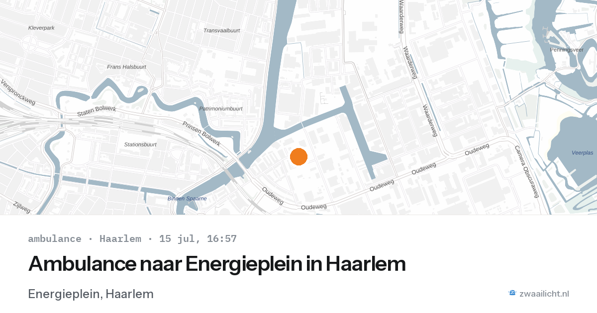 Ambulance naar Energieplein in Haarlem — 15 jul 2026