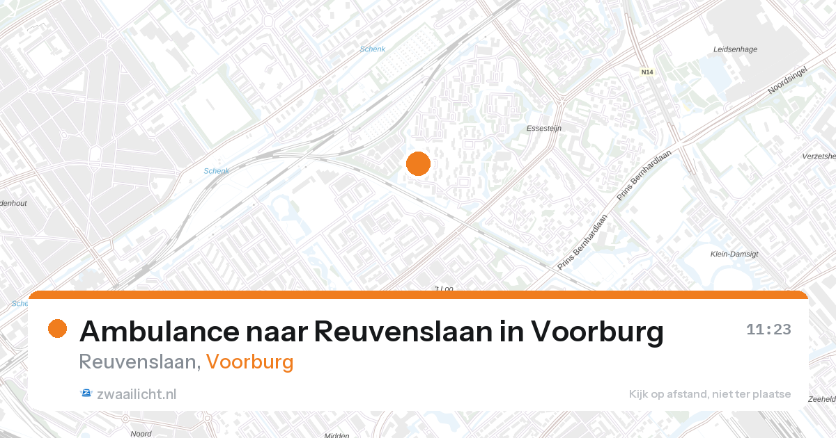 Ambulance naar Reuvenslaan in Voorburg — 26 aug 2026