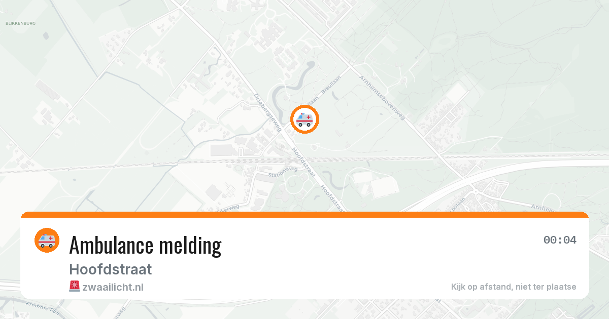 Ambulance melding — 21 jun 2026