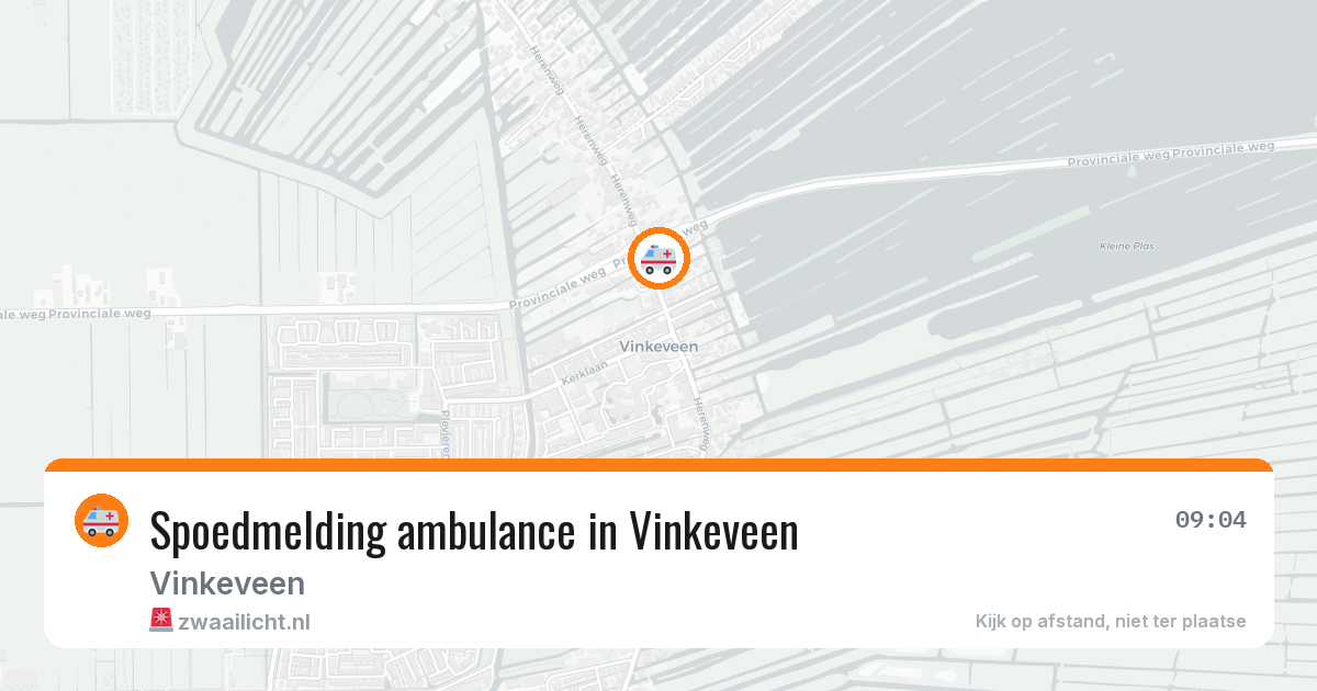 Spoedmelding ambulance in Vinkeveen — 5 mei 2026