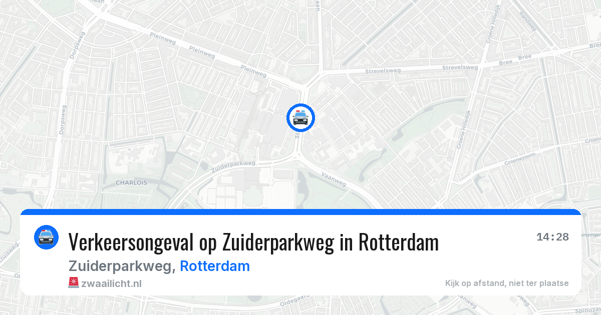 Verkeersongeval op Zuiderparkweg in Rotterdam — 28 mei 2026