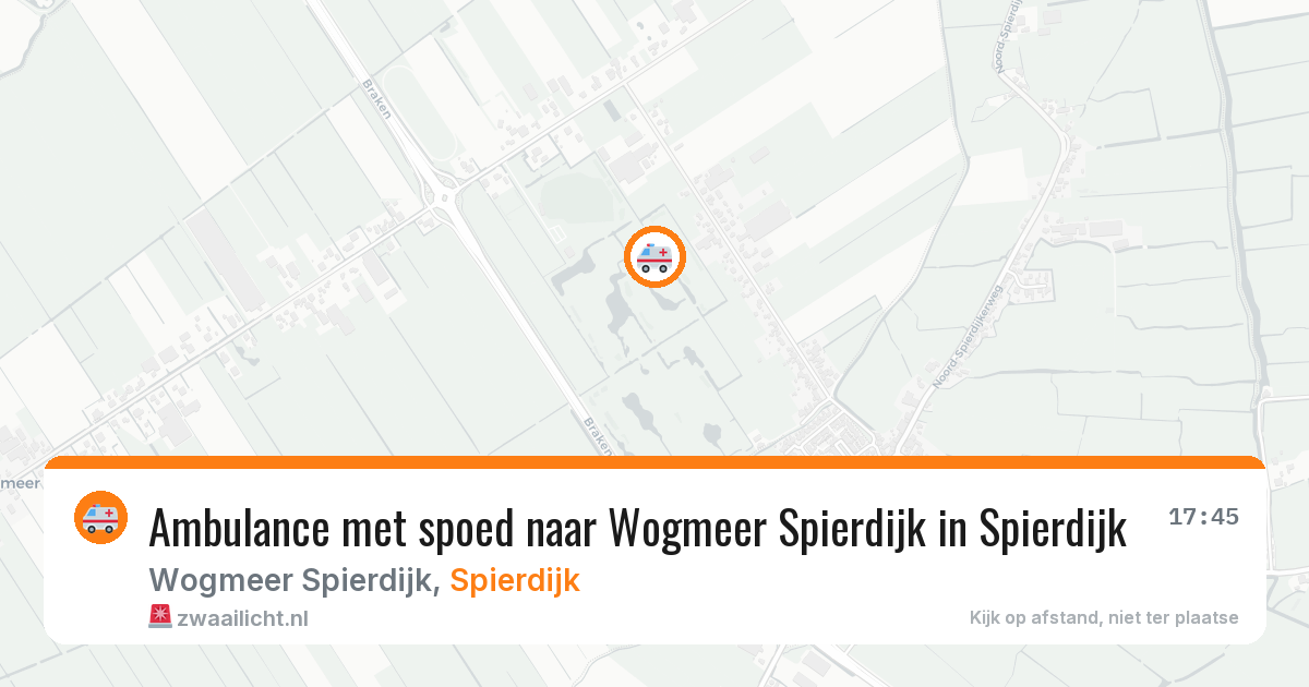 Ambulance met spoed naar Wogmeer Spierdijk in Spierdijk — 20 jun 2026