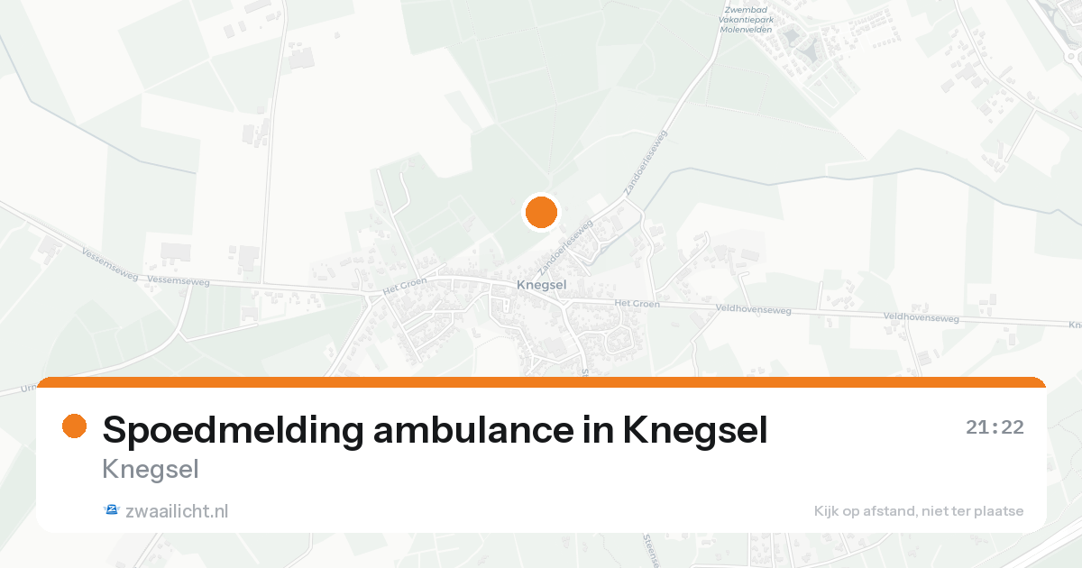 Spoedmelding ambulance in Knegsel — 7 aug 2026