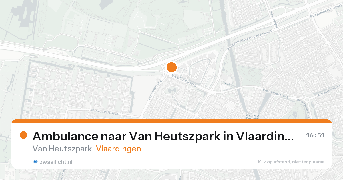 Ambulance naar Van Heutszpark in Vlaardingen — 30 jan 2026