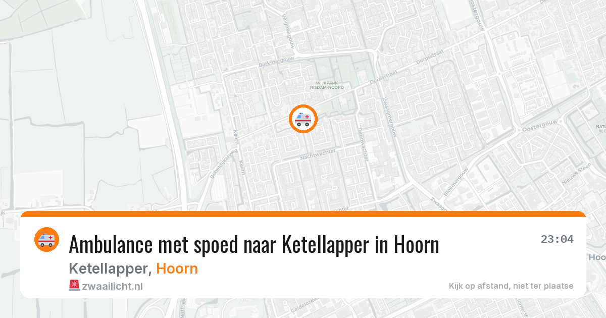 Ambulance met spoed naar Ketellapper in Hoorn — 24 mrt 2026