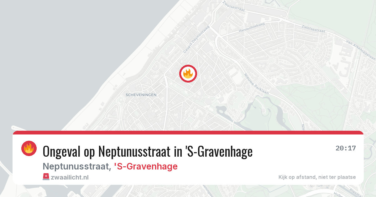 Ongeval op Neptunusstraat in 'S-Gravenhage — 4 aug 2026