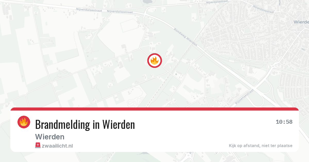 Brandmelding in Wierden — 1 jun 2026