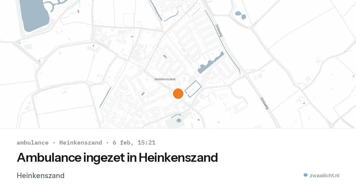 Ambulance ingezet in Heinkenszand — 6 feb 2026