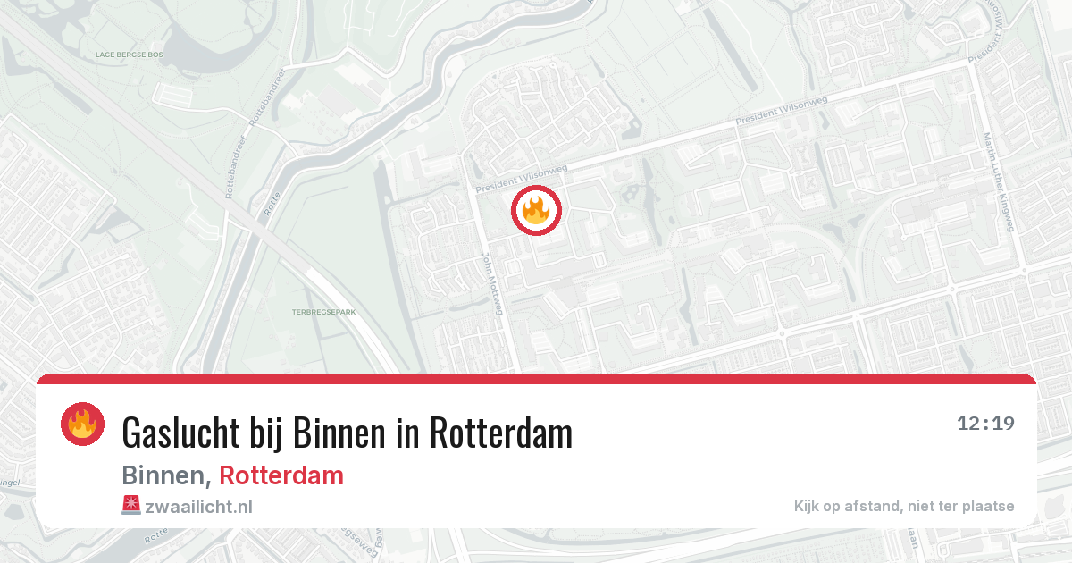 Gaslucht bij Binnen in Rotterdam — 21 apr 2026