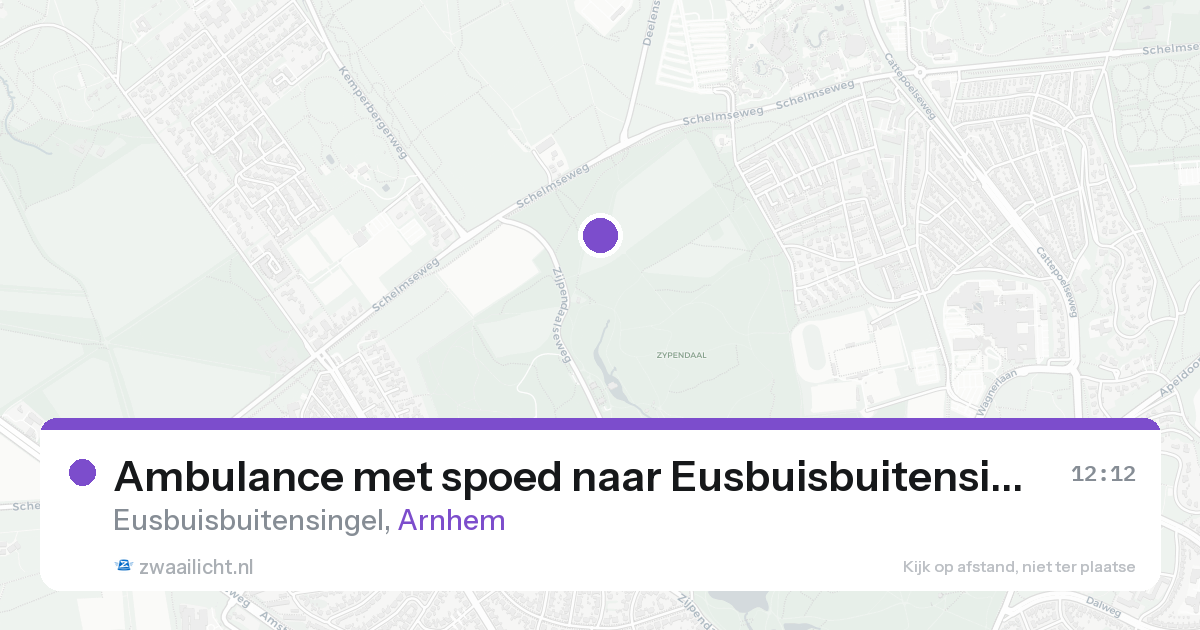 Ambulance met spoed naar Eusbuisbuitensingel in Arnhem — 25 aug 2026