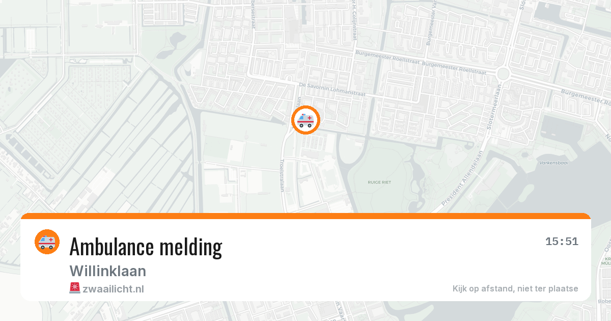 Ambulance melding — 3 mei 2026
