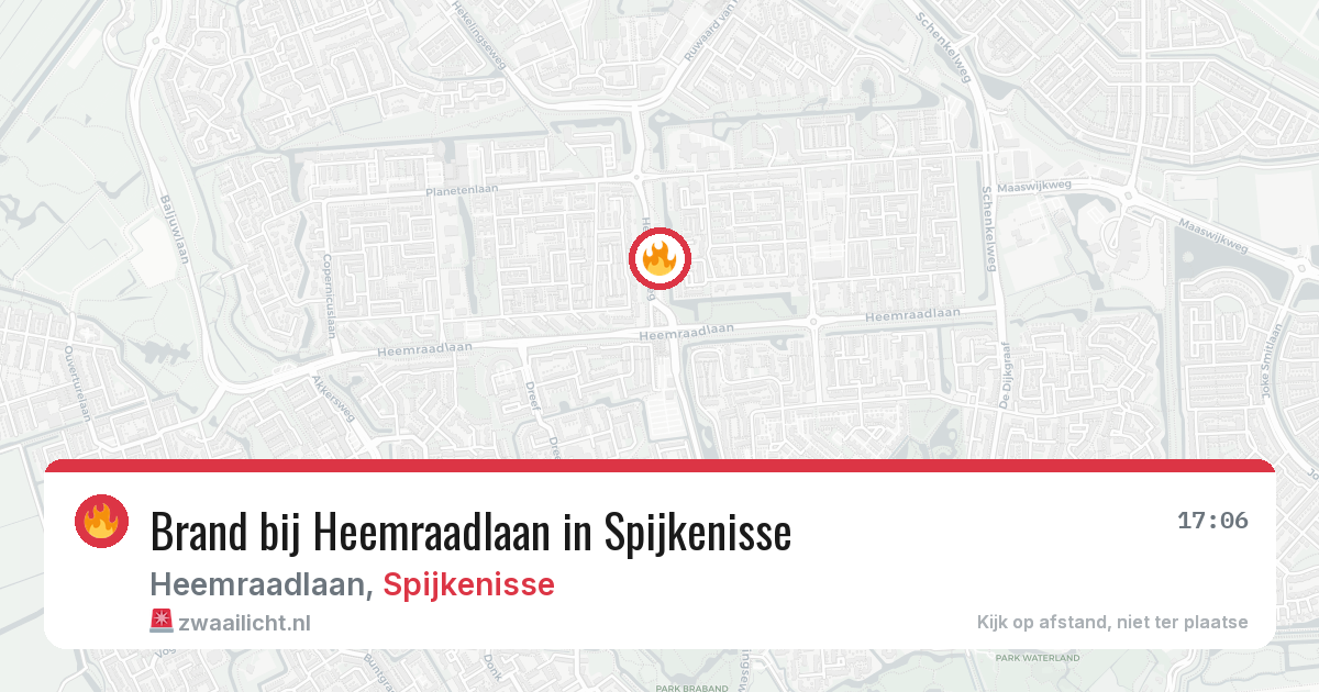 Brand bij Heemraadlaan in Spijkenisse — 7 mrt 2026