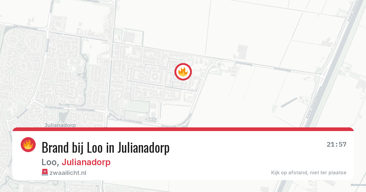 Brand bij Loo in Julianadorp — 3 feb 2026