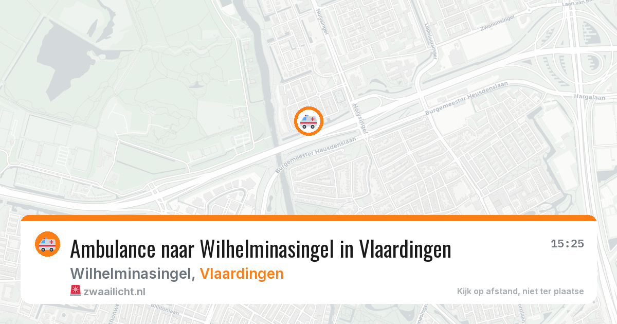 Ambulance naar Wilhelminasingel in Vlaardingen — 27 apr 2026