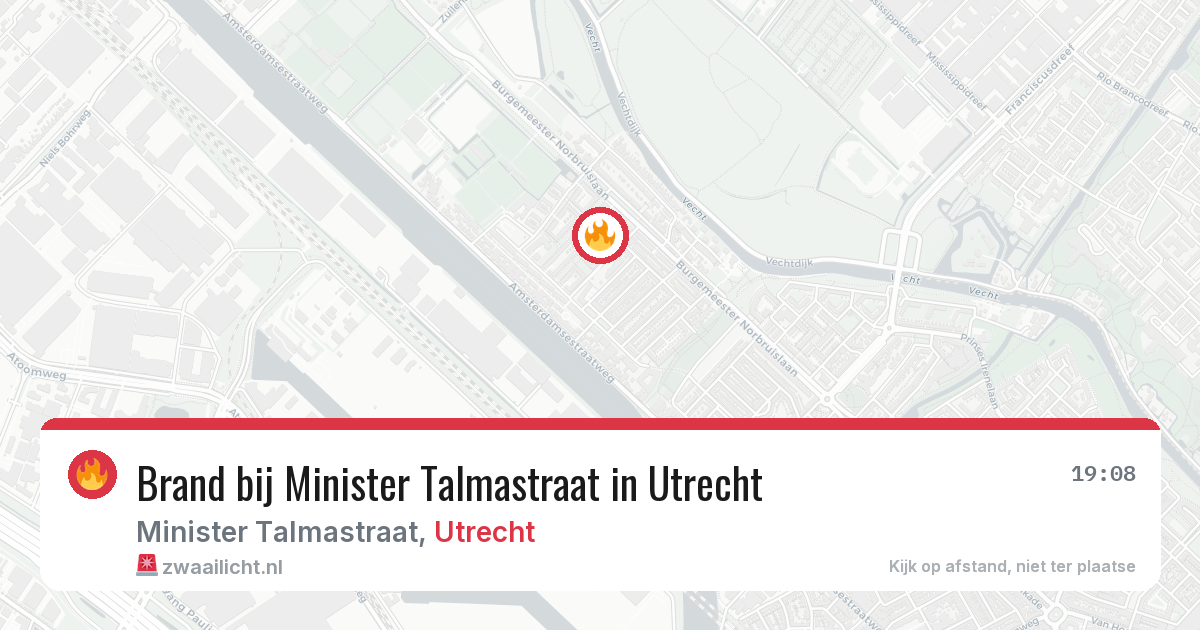 Brand bij Minister Talmastraat in Utrecht — 17 mei 2026