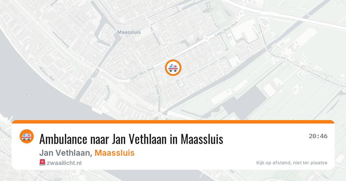 Ambulance naar Jan Vethlaan in Maassluis — 26 apr 2026