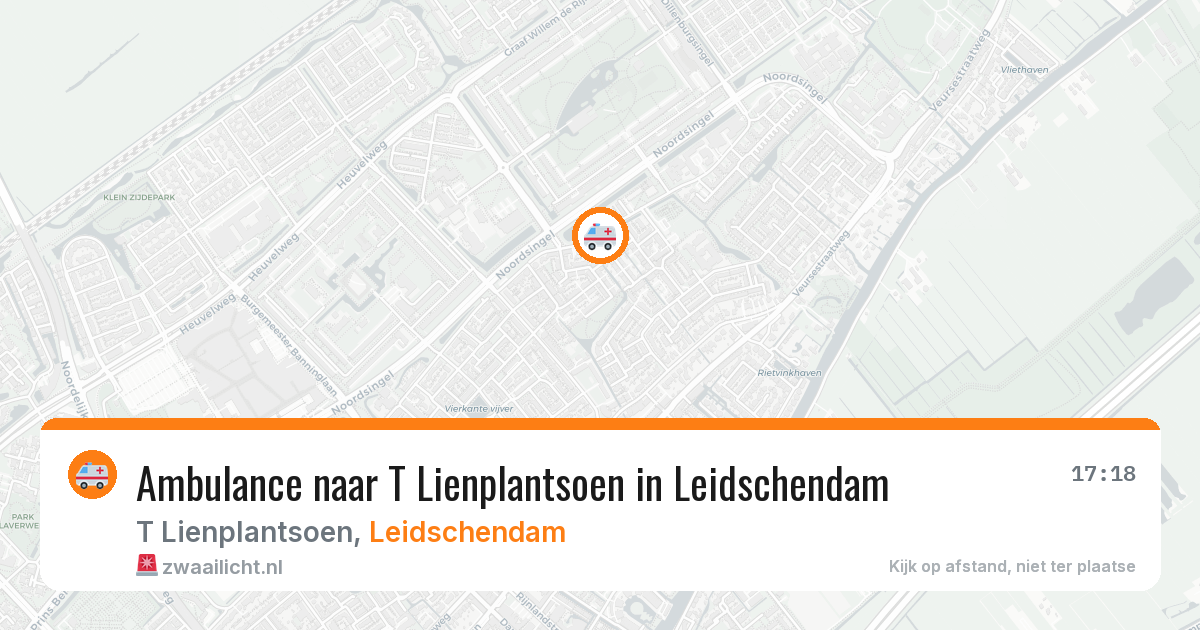 Ambulance naar T Lienplantsoen in Leidschendam — 16 mei 2026