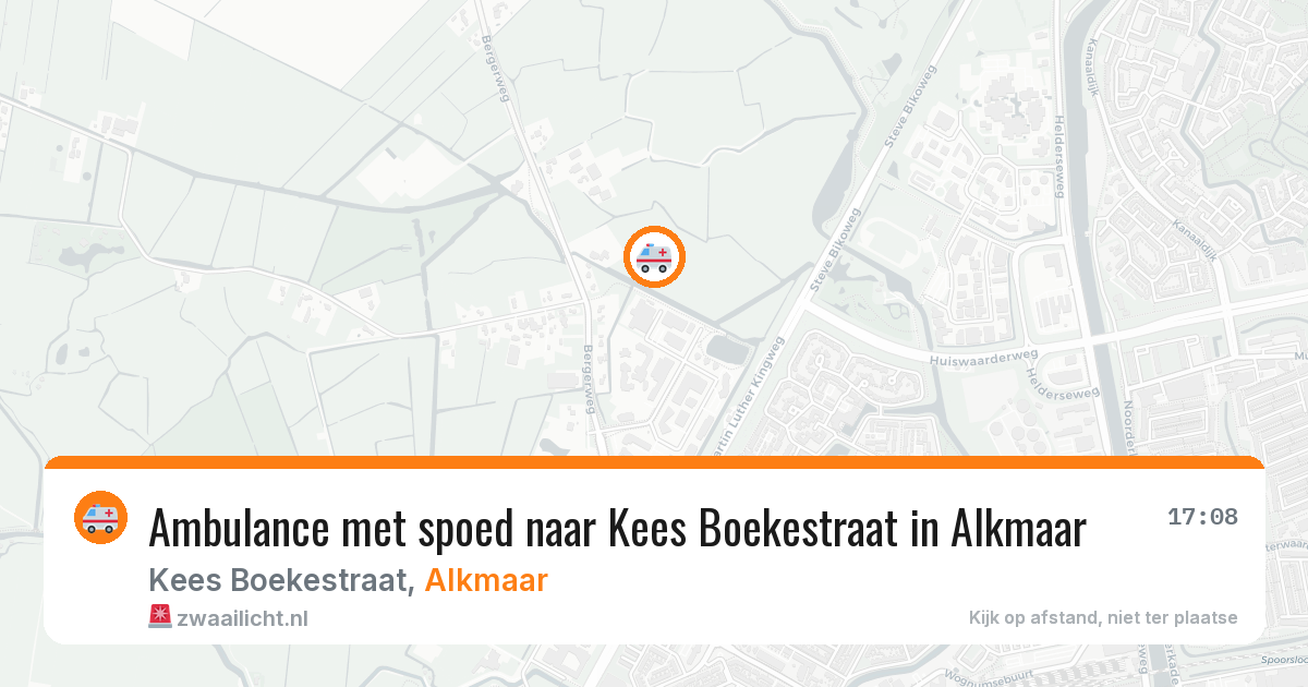 Ambulance met spoed naar Kees Boekestraat in Alkmaar — 25 apr 2026
