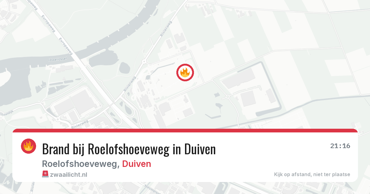 Brand bij Roelofshoeveweg in Duiven — 12 jul 2026