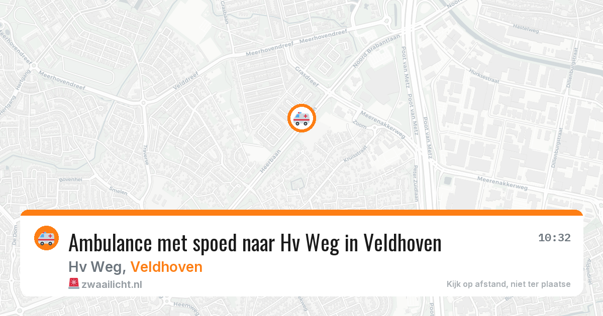 Ambulance met spoed naar Hv Weg in Veldhoven — 27 mei 2026